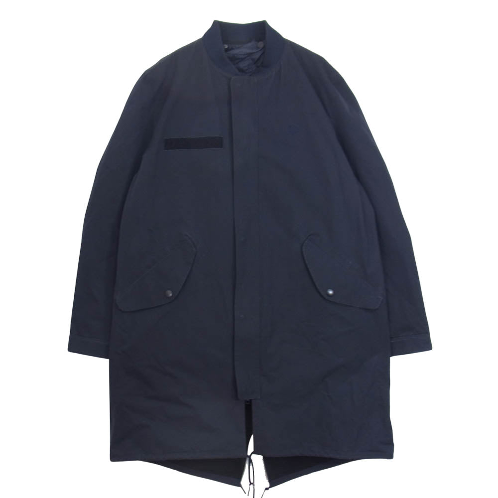 FRED PERRY フレッドペリー F2478 FISHTAIL BOMBER COAT 3way キルティングベストライナー フィッシュテール ボンバー コート ネイビー系 S【中古】