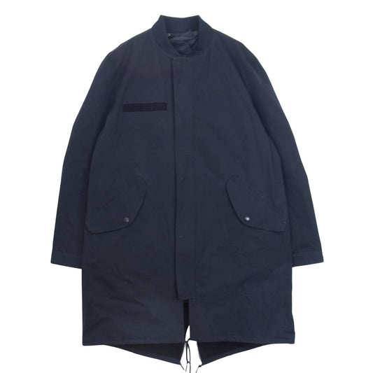 FRED PERRY フレッドペリー F2478 FISHTAIL BOMBER COAT 3way キルティングベストライナー フィッシュテール ボンバー コート ネイビー系 S【中古】