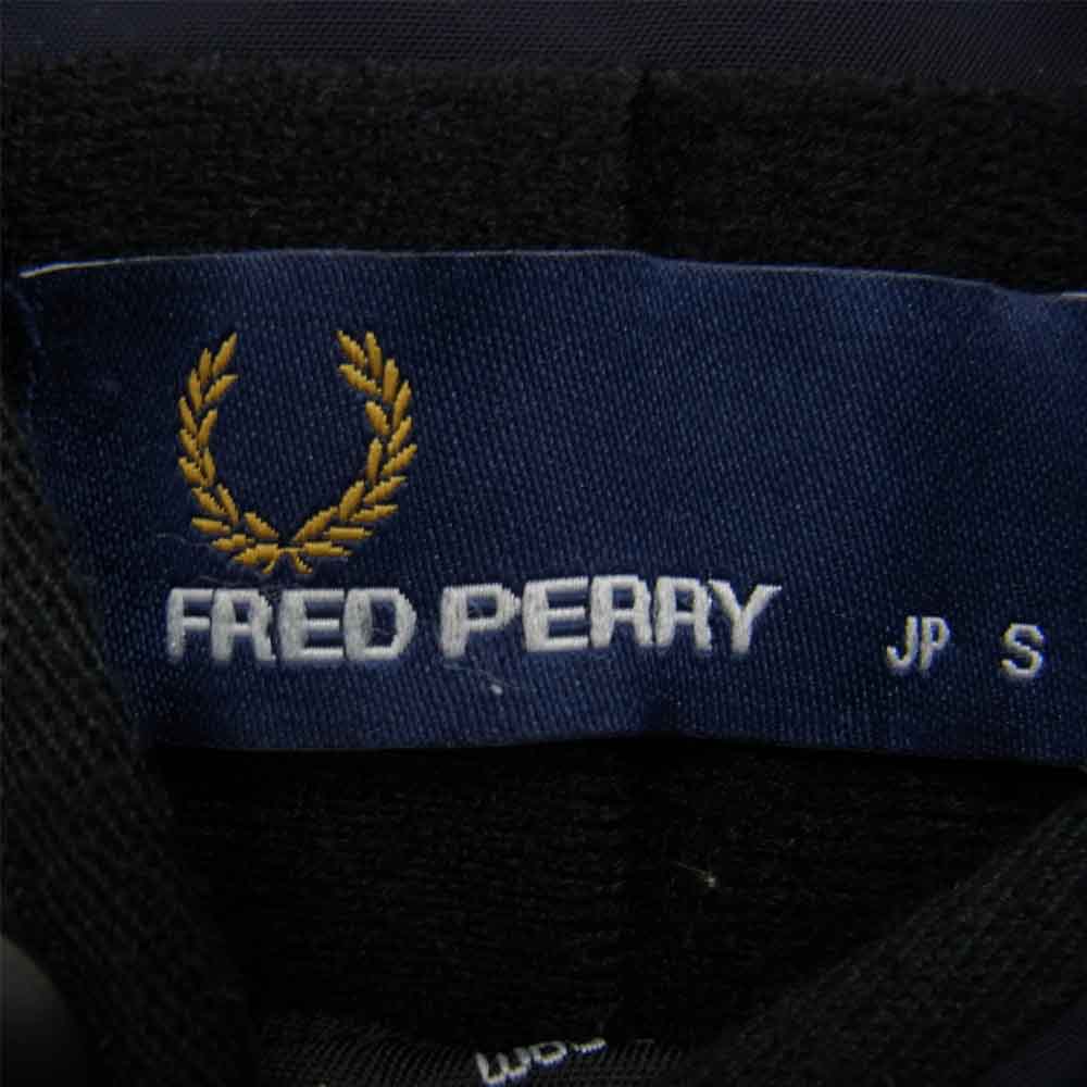 FRED PERRY フレッドペリー F2478 FISHTAIL BOMBER COAT 3way キルティングベストライナー フィッシュテール ボンバー コート ネイビー系 S【中古】