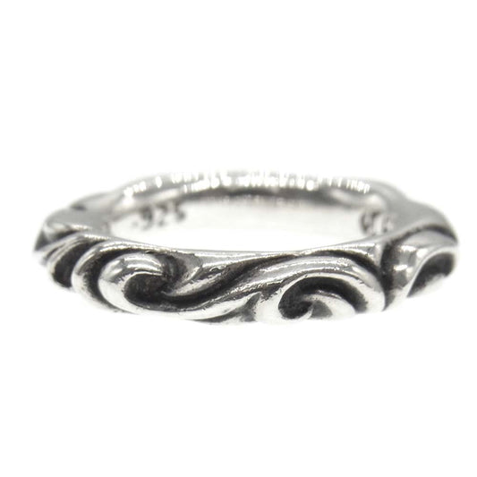 CHROME HEARTS クロムハーツ（原本無） スクロール バンド リング シルバー系【中古】