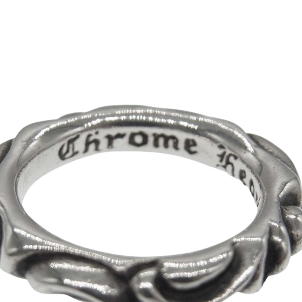 CHROME HEARTS クロムハーツ（原本無） スクロール バンド リング シルバー系【中古】