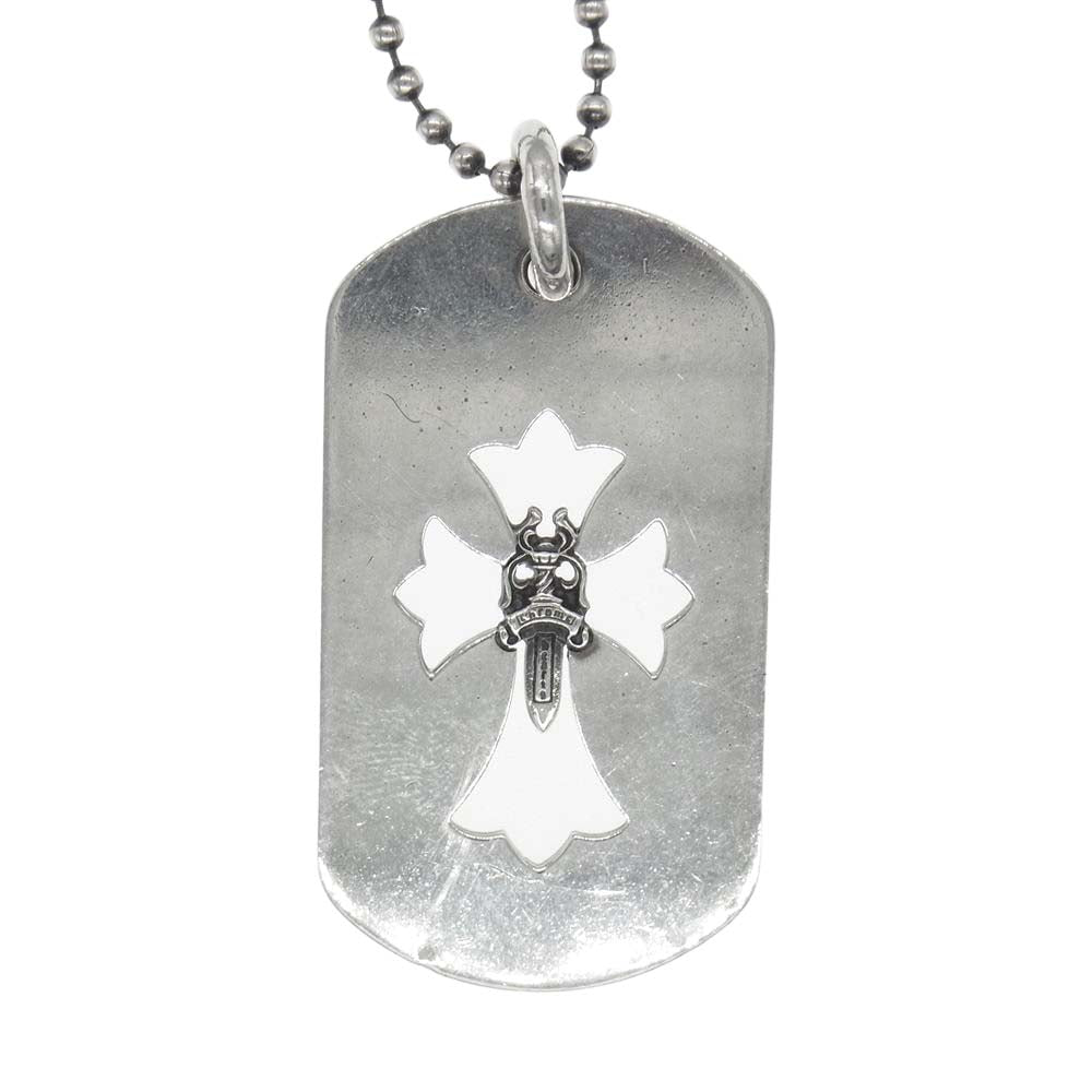 CHROME HEARTS クロムハーツ（原本無） カットアウトクロス ダガー ラージ ドッグタグ ネックレス シルバー系【中古】