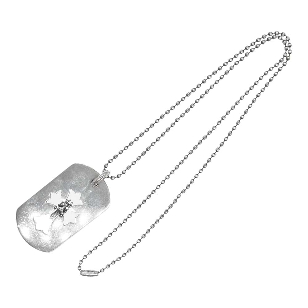 CHROME HEARTS クロムハーツ（原本無） カットアウトクロス ダガー ラージ ドッグタグ ネックレス シルバー系【中古】
