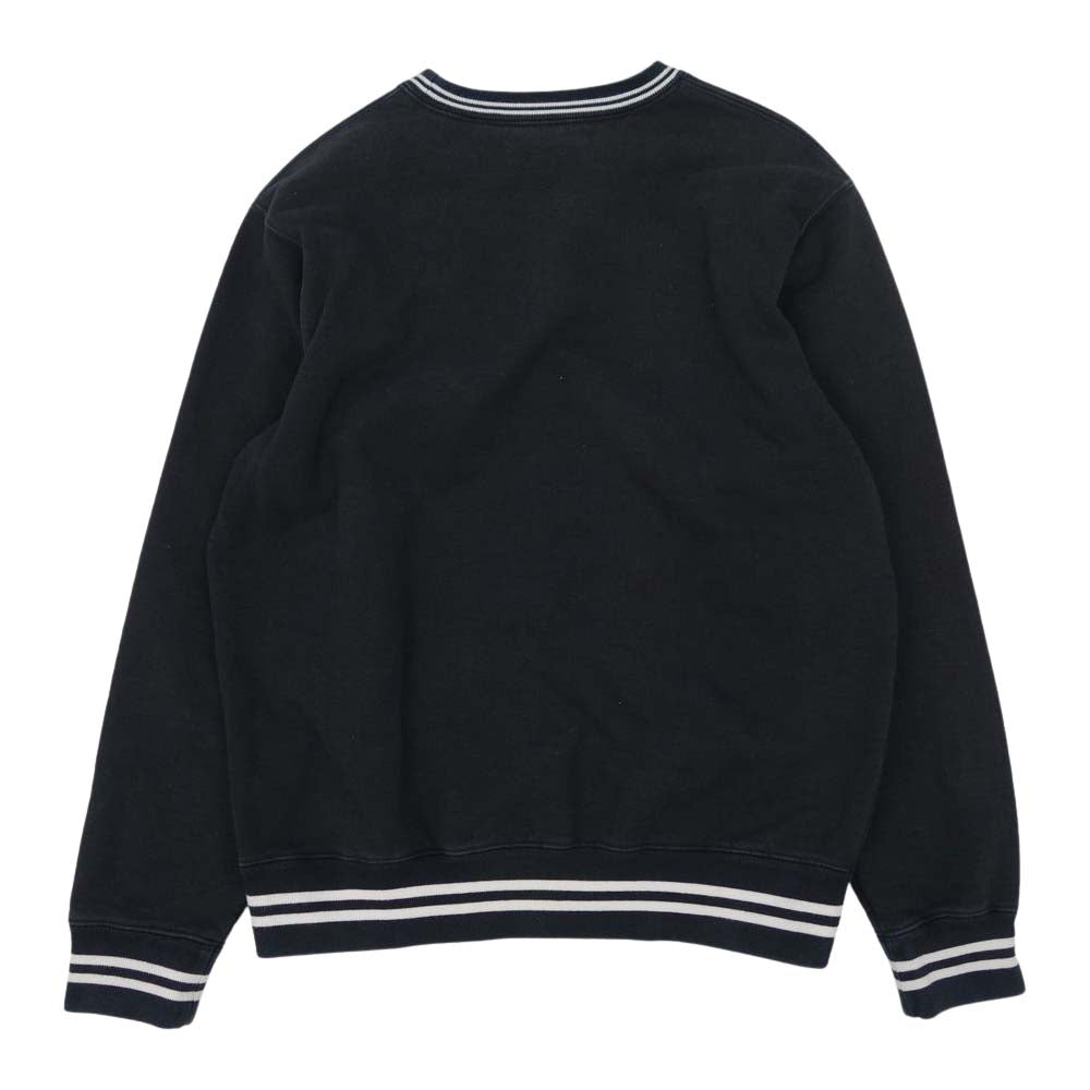 Supreme シュプリーム 17AW Team Mcmxciv Sweatshirt ロゴ クルーネック スウェット ブラック系 ホワイト系 S【中古】
