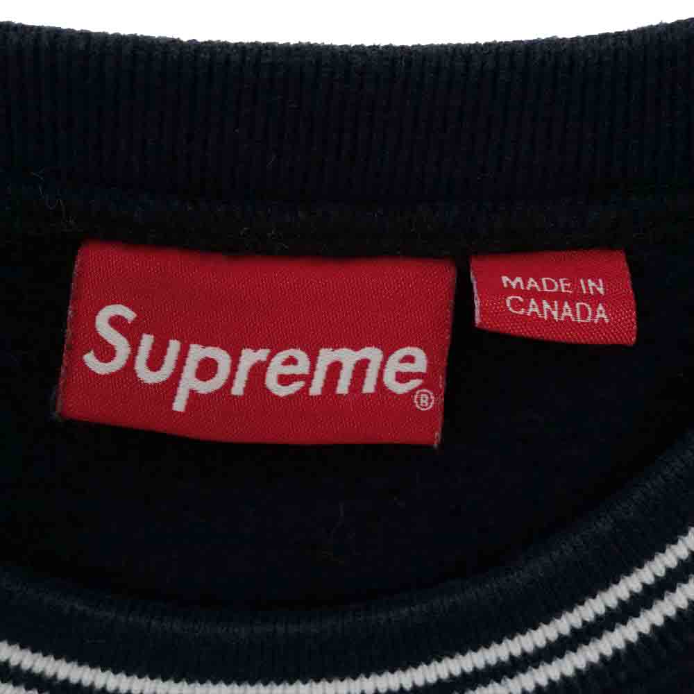 Supreme シュプリーム 17AW Team Mcmxciv Sweatshirt ロゴ クルーネック スウェット ブラック系 ホワイト系 S【中古】