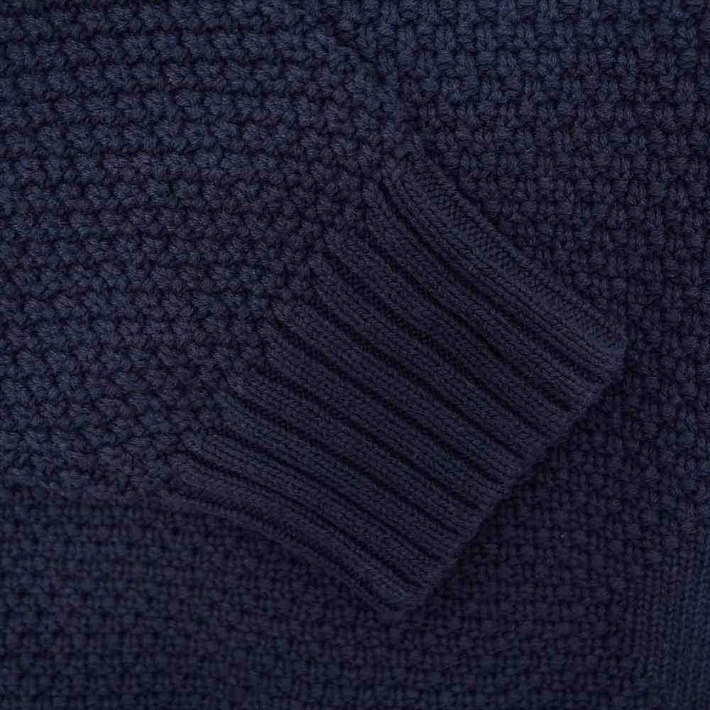 Supreme シュプリーム 20AW Textured Small Box Sweater クルーネック セーター ネイビー系 S【中古】