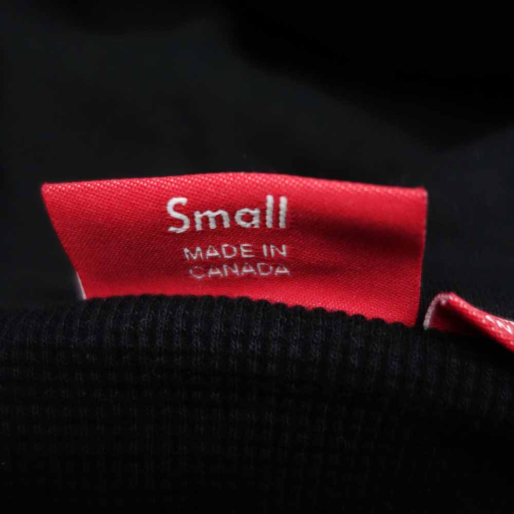 Supreme シュプリーム 19AW Thermal Zip Up Hooded Sweatshirt サーマル ジップ アップ パーカー ブラック系 ホワイト系 S【中古】