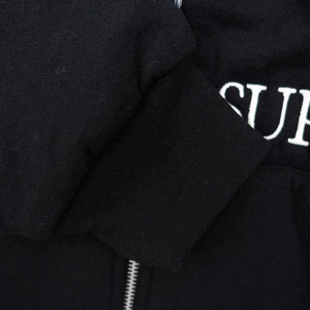 Supreme シュプリーム 19AW Thermal Zip Up Hooded Sweatshirt サーマル ジップ アップ パーカー ブラック系 ホワイト系 S【中古】