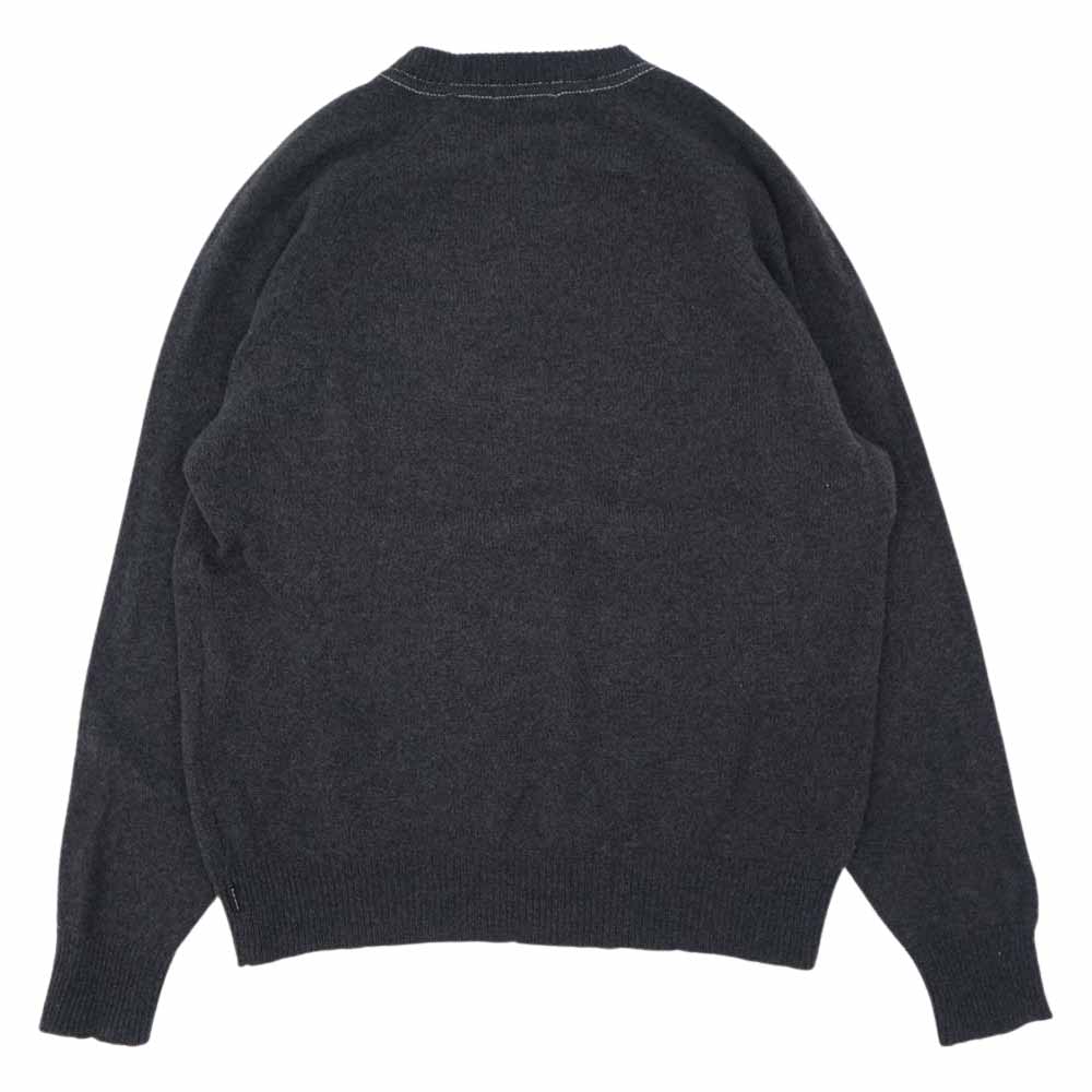 Supreme シュプリーム 20AW Stone Washed Sweater ストーン ウォッシュド ロゴ セーター グレー系 チャコール系 M【中古】