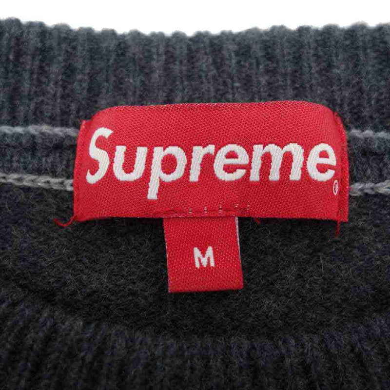 Supreme ロゴ　セーター　M