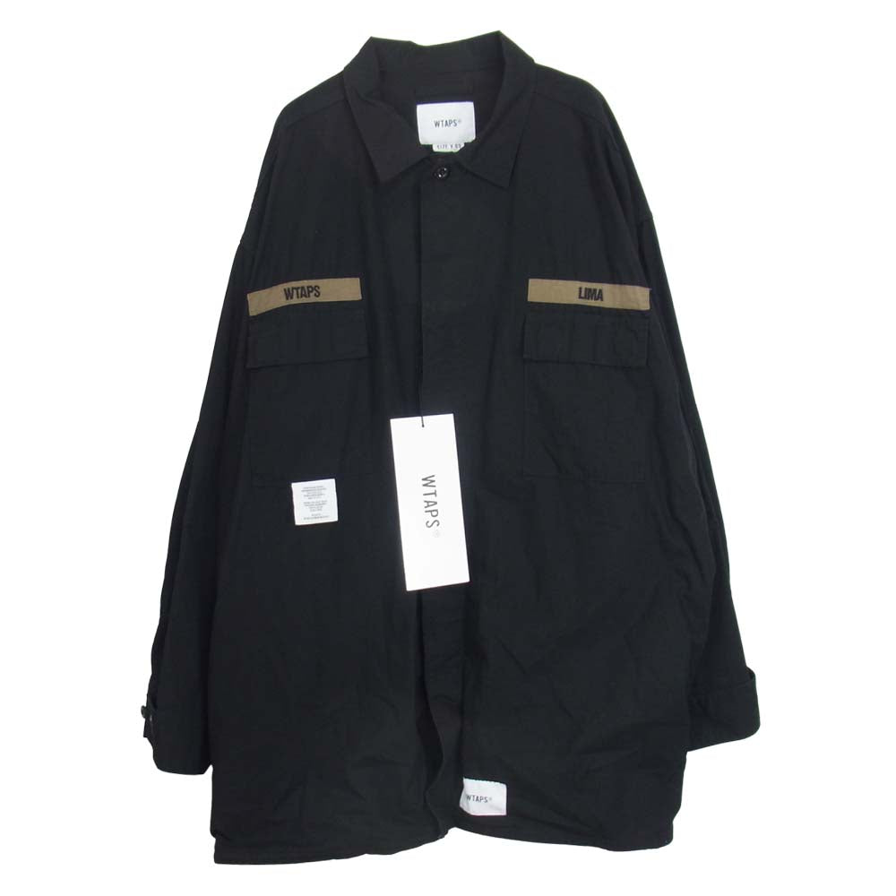 WTAPS ダブルタップス GUARDIAN JACKET ガーディアン シャツ ジャケット ブラック系 03【極上美品】【中古】