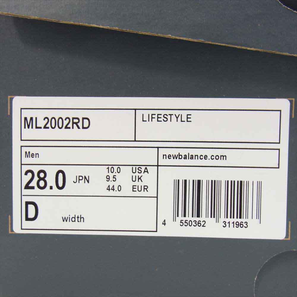 NEW BALANCE ニューバランス ML2002RD スニーカー ネイビー系 28cm【中古】