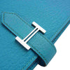 HERMES エルメス □N刻印 ベアンスフレ シルバー金具 財布 ライトブルー系【中古】
