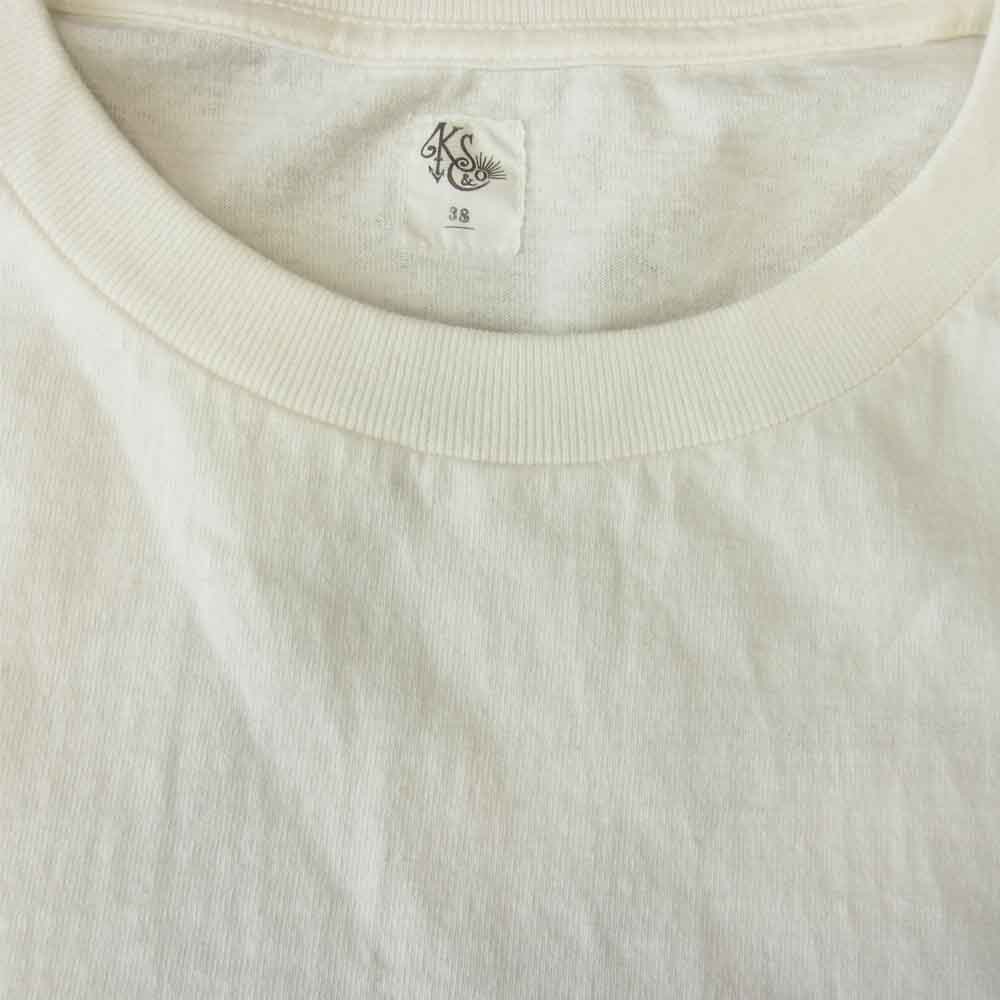 キャプテンサンシャイン KS20FCS13 West Coast Long Sleeved Tee ウエストコースト ロングスリーブ Tシャツ ホワイト系 38【中古】