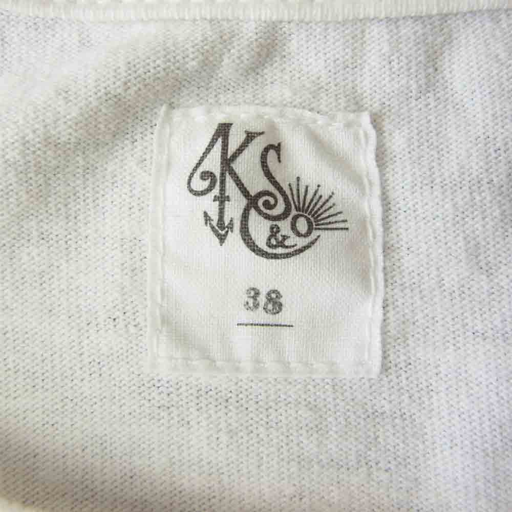 キャプテンサンシャイン KS20FCS13 West Coast Long Sleeved Tee ウエストコースト ロングスリーブ Tシャツ ホワイト系 38【中古】