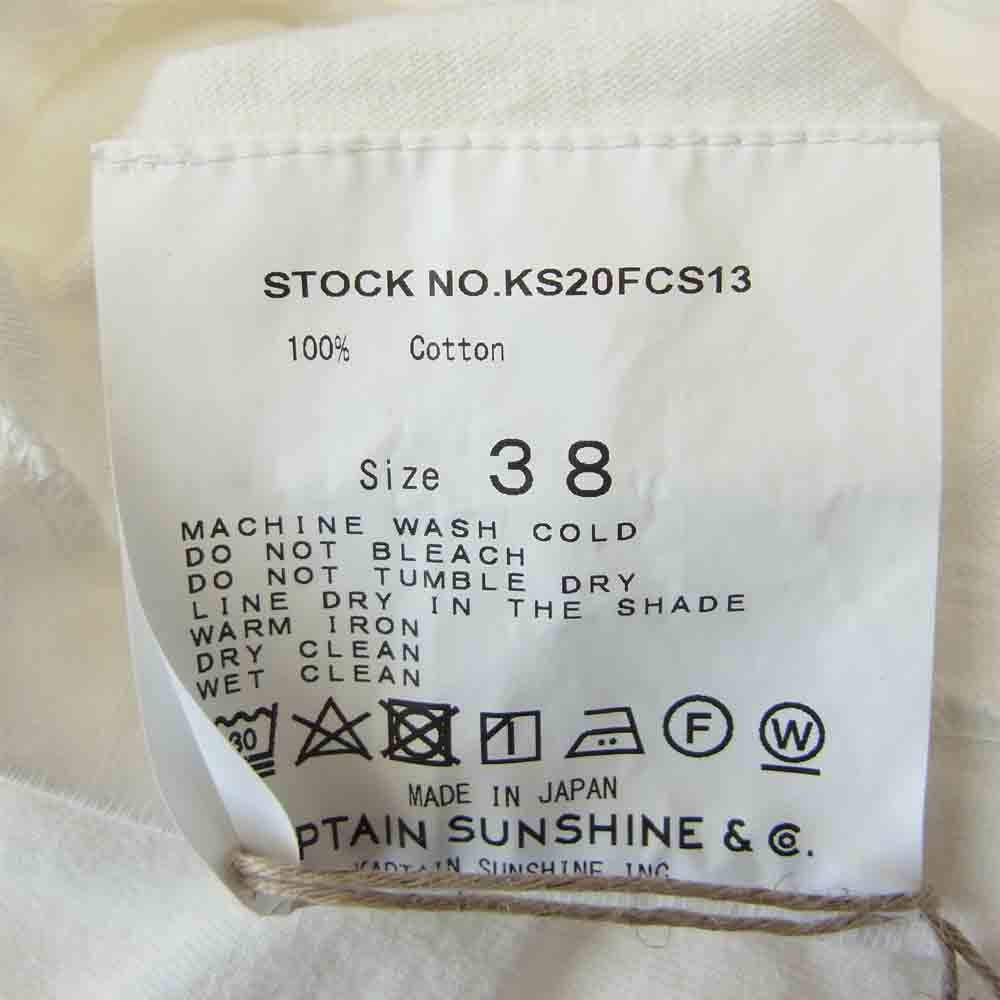 キャプテンサンシャイン KS20FCS13 West Coast Long Sleeved Tee ウエストコースト ロングスリーブ Tシャツ ホワイト系 38【中古】