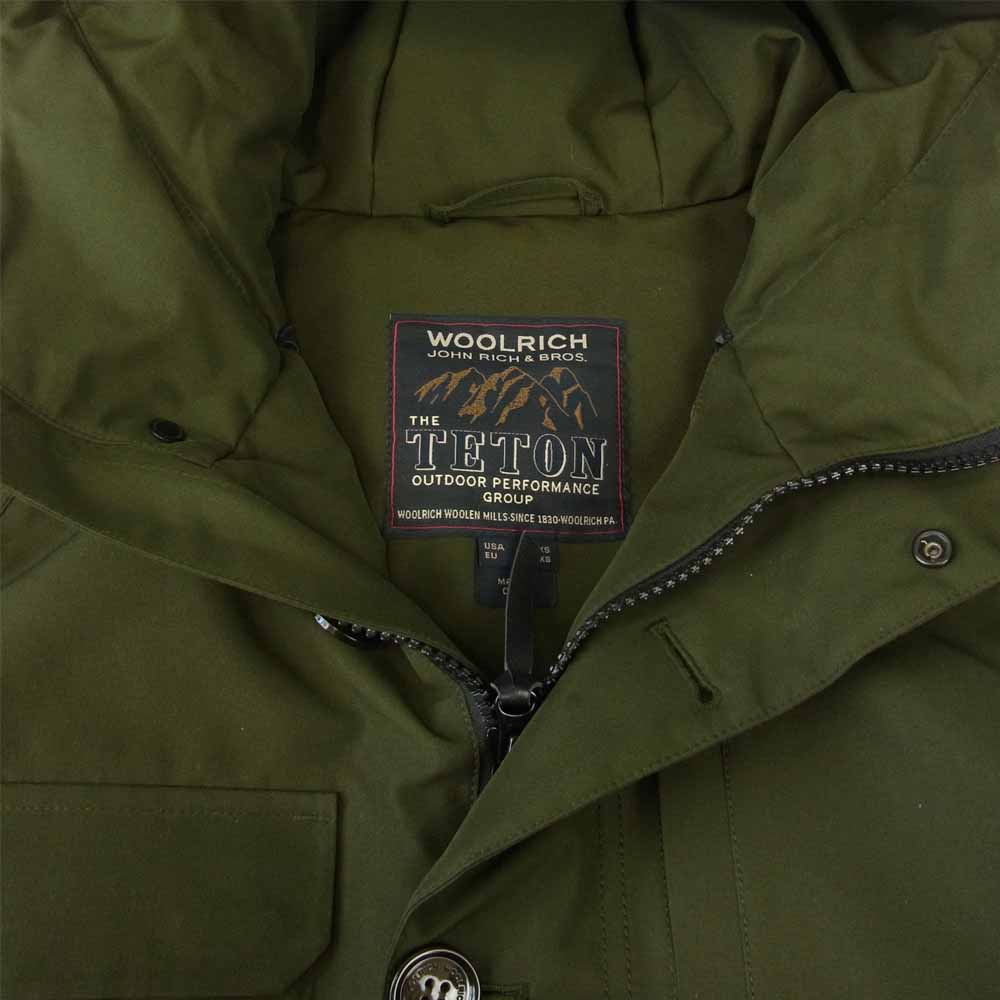 WOOLRICH ウールリッチ 1702068 TETON GORE-TEX ゴアテックス マウンテン ダウンジャケット カーキ系 XXS【中古】
