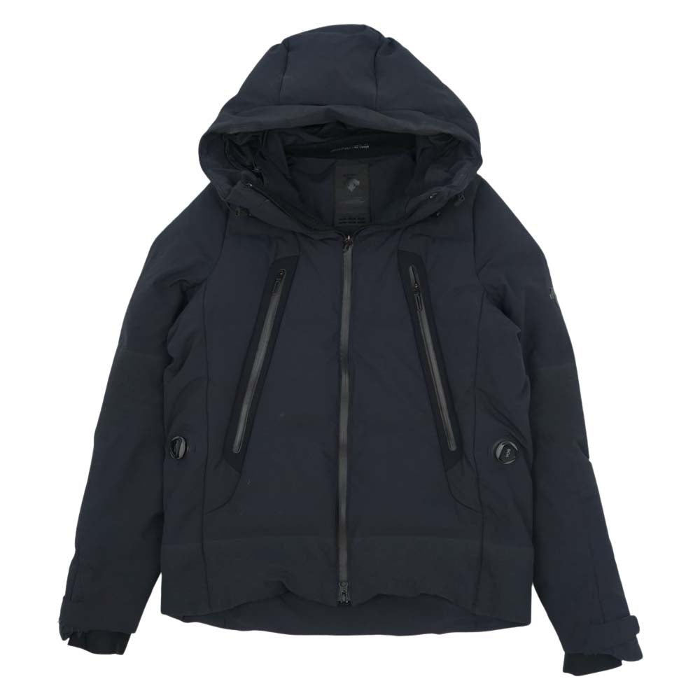 DESCENTE デサント dor-g9148 水沢ダウン マウンテニア フード付  ダウンジャケット ダークネイビー系 S【中古】