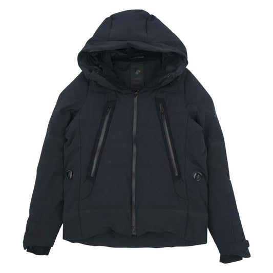 DESCENTE デサント dor-g9148 水沢ダウン マウンテニア フード付  ダウンジャケット ダークネイビー系 S【中古】