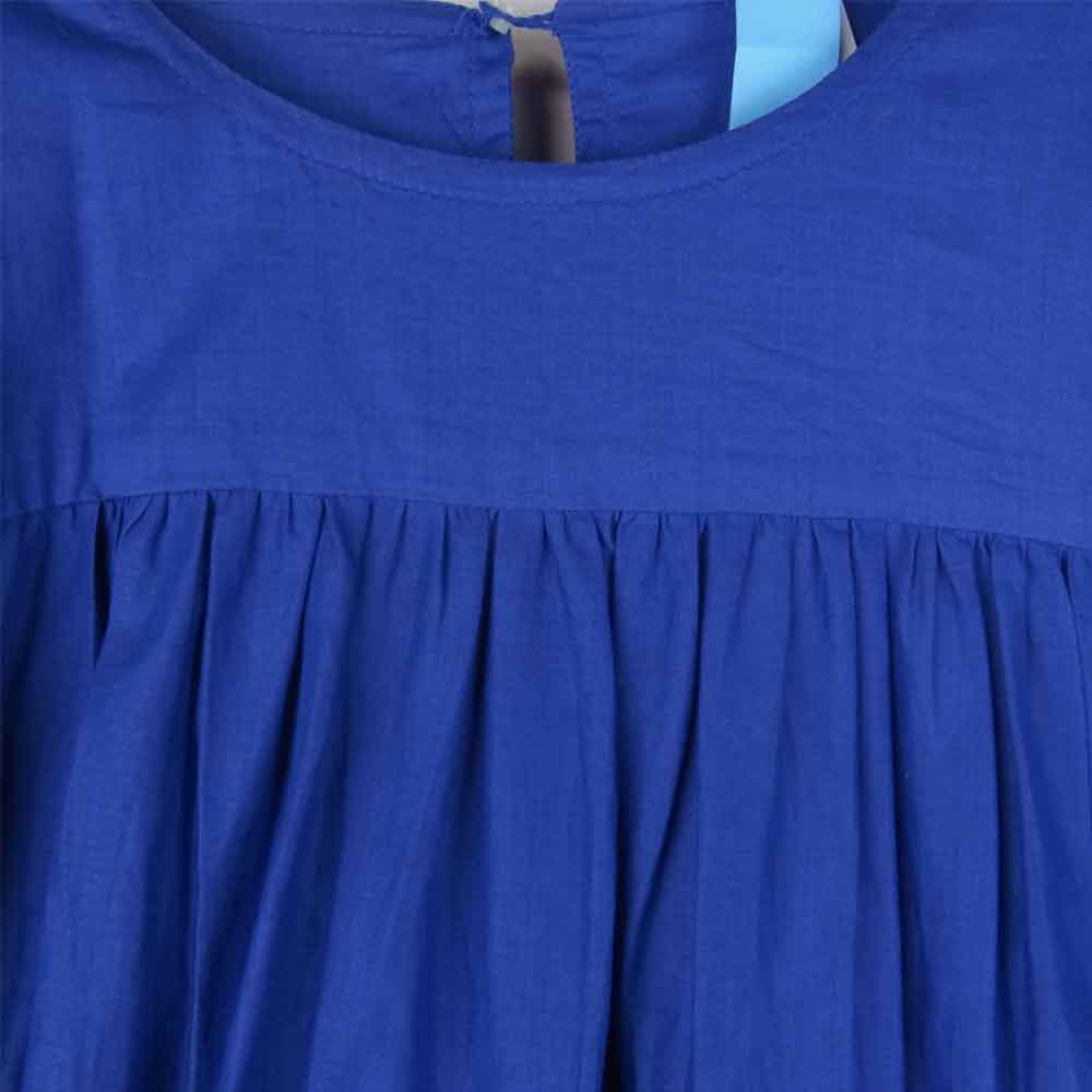 マーレット 75N17L TOMORROWLAND トゥモローランド別注  SOLIMAN DRESS ティアード ワンピース ブルー系 XS【新古品】【未使用】【中古】