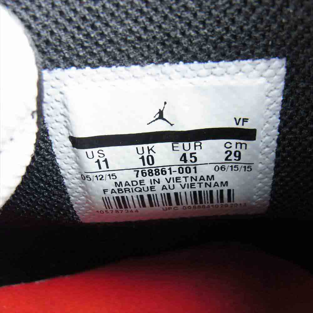 NIKE ナイキ 768861-001 AIR JORDAN 1.5 HIGH THE RETURN GYM RED エアジョーダン1 ハイザリターン レッド系 ブラック系 29cm【中古】