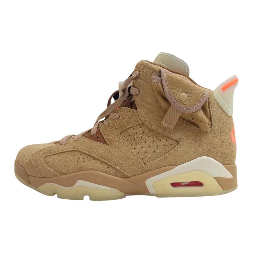 NIKE ナイキ × TRAVIS SCOTT DH0690 200 AIR JORDAN 6 トラヴィス・スコット  エアジョーダン ハイカット スニーカー ベージュ系 28.5cm【新古品】【未使用】【中古】