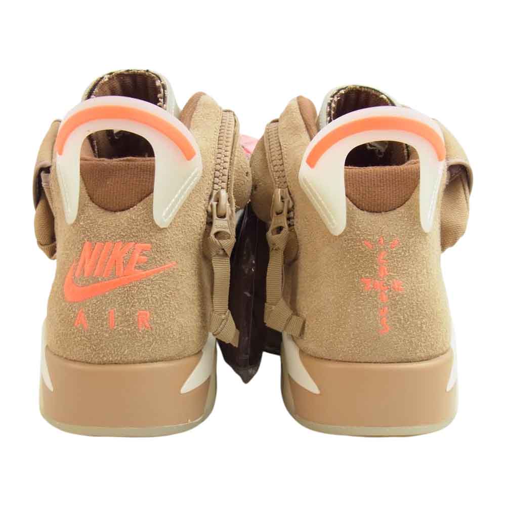 NIKE ナイキ × TRAVIS SCOTT DH0690 200 AIR JORDAN 6 トラヴィス・スコット  エアジョーダン ハイカット スニーカー ベージュ系 28.5cm【新古品】【未使用】【中古】
