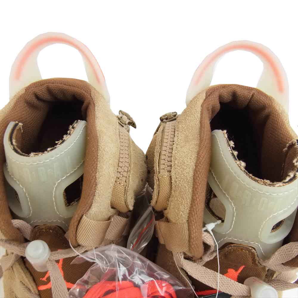 NIKE ナイキ × TRAVIS SCOTT DH0690 200 AIR JORDAN 6 トラヴィス・スコット  エアジョーダン ハイカット スニーカー ベージュ系 28.5cm【新古品】【未使用】【中古】