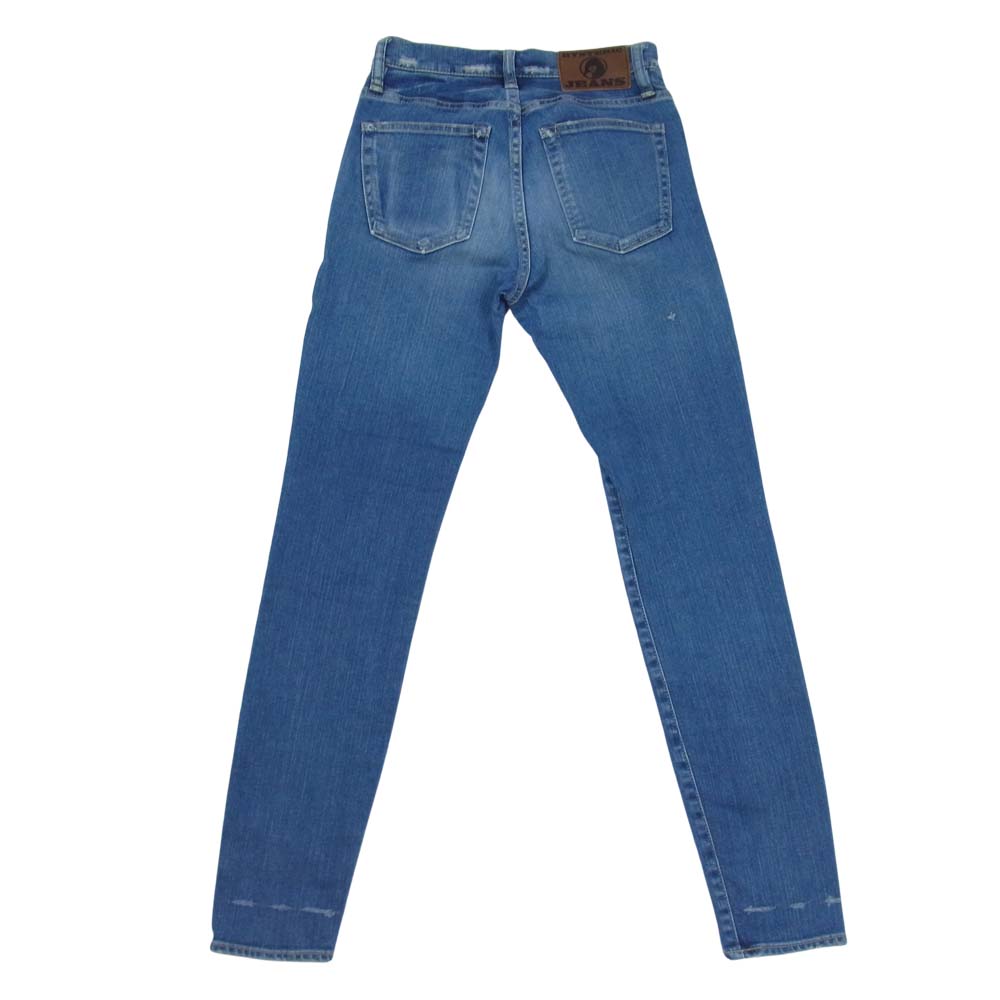 HYSTERIC GLAMOUR ヒステリックグラマー 01173AP15 SP加工 S クラッシュ加工 スタッズ デニム スリム パンツ インディゴブルー系 23【中古】