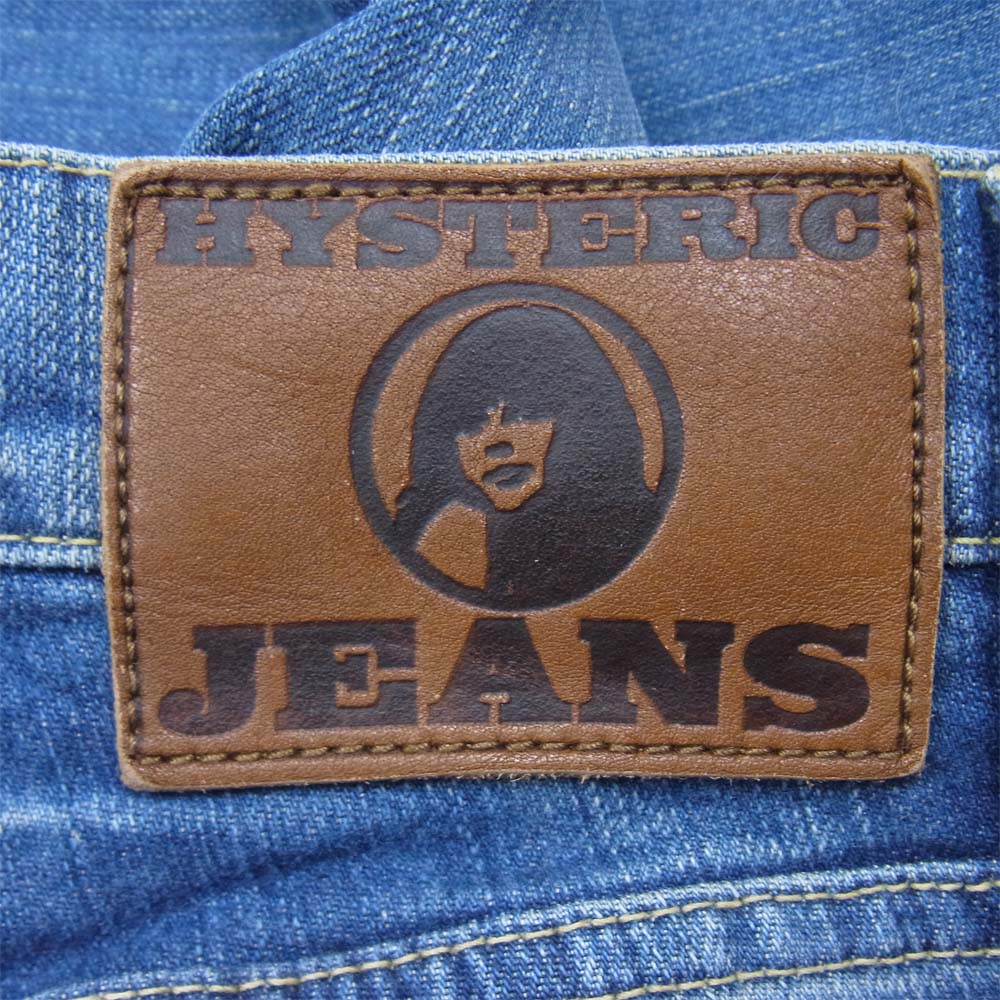 HYSTERIC GLAMOUR ヒステリックグラマー 01173AP15 SP加工 S クラッシュ加工 スタッズ デニム スリム パンツ インディゴブルー系 23【中古】