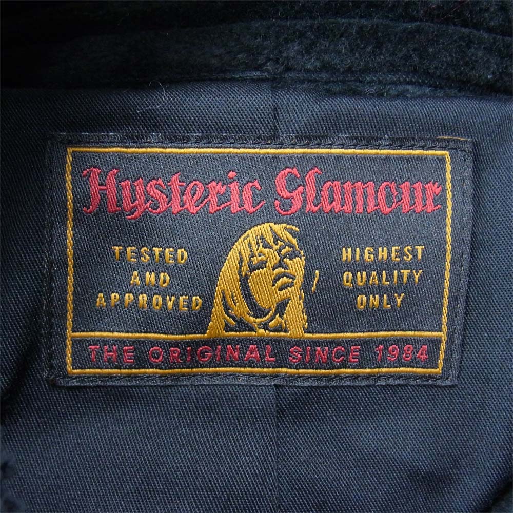 HYSTERIC GLAMOUR ヒステリックグラマー 01193AB05 ラグランスリーブ ジャケット ブラック系 FREE【新古品】【未使用】【中古】