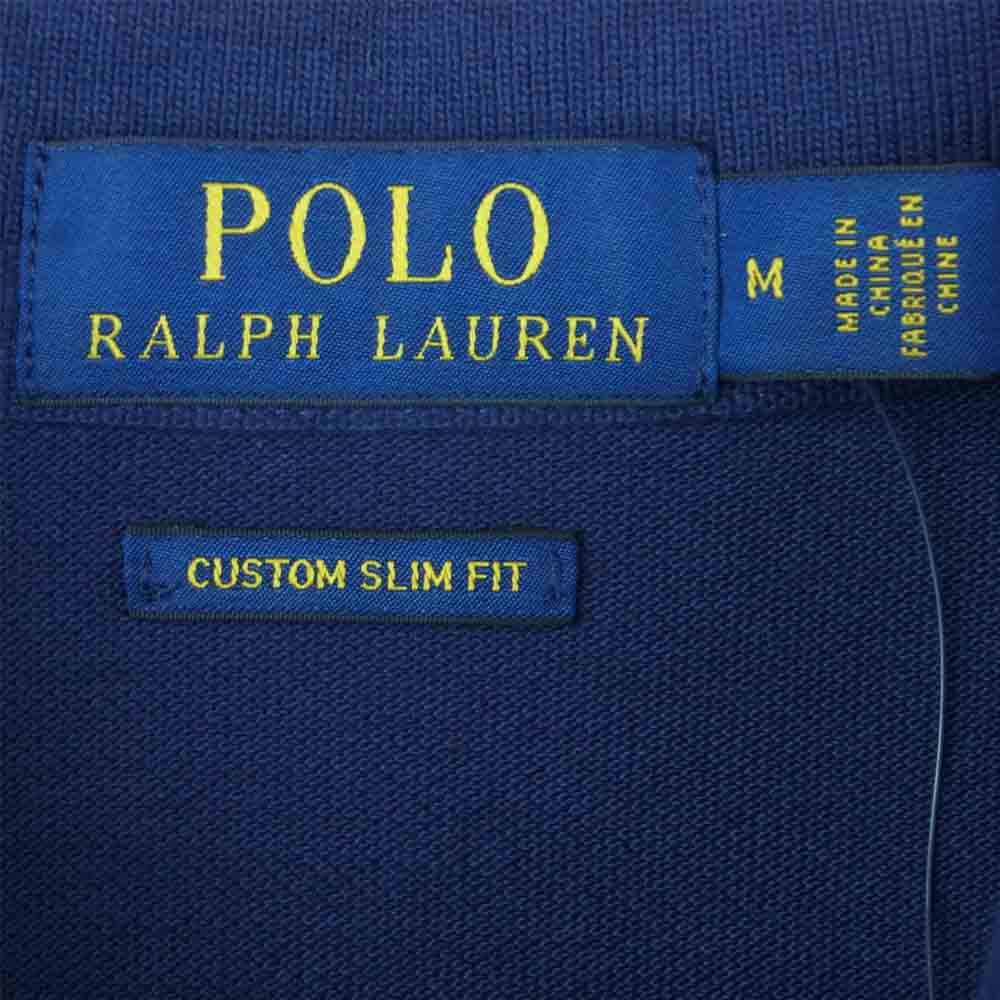 POLO RALPH LAUREN ポロ・ラルフローレン 国内正規品 Dragon Riders 刺繍 半袖 ポロ スカポロ シャツ ネイビー系 M【極上美品】【中古】