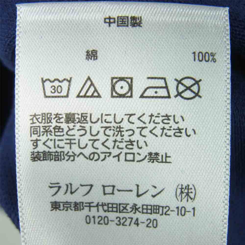 POLO RALPH LAUREN ポロ・ラルフローレン 国内正規品 Dragon Riders 刺繍 半袖 ポロ スカポロ シャツ ネイビー系 M【極上美品】【中古】