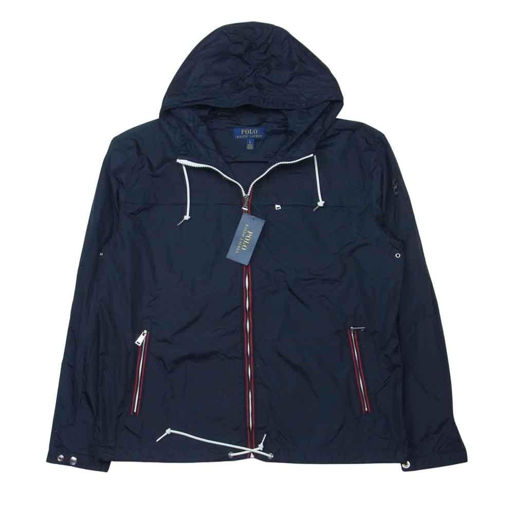 POLO RALPH LAUREN ポロ・ラルフローレン 国内正規品 フルジップ ナイロン パーカー ジャケット ダークネイビー系【極上美品】【中古】