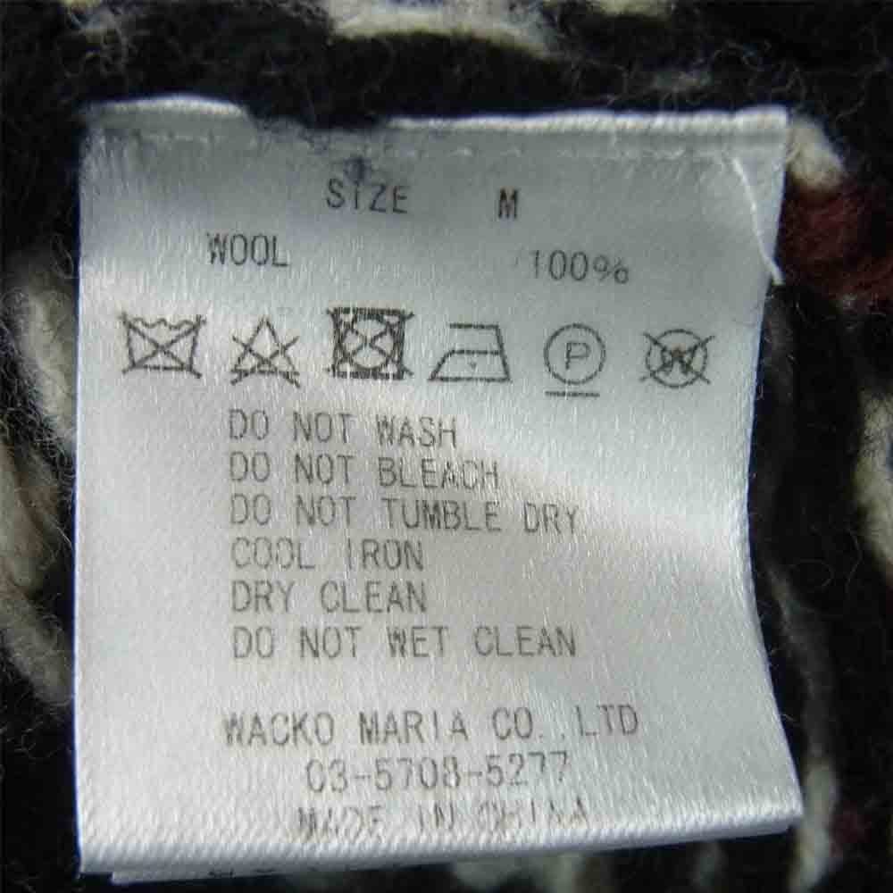 WACKO MARIA ワコマリア 17FW-WHK-KN08 NORDICK SWEATER ノルディック セーター ニット ブラック系 M【中古】