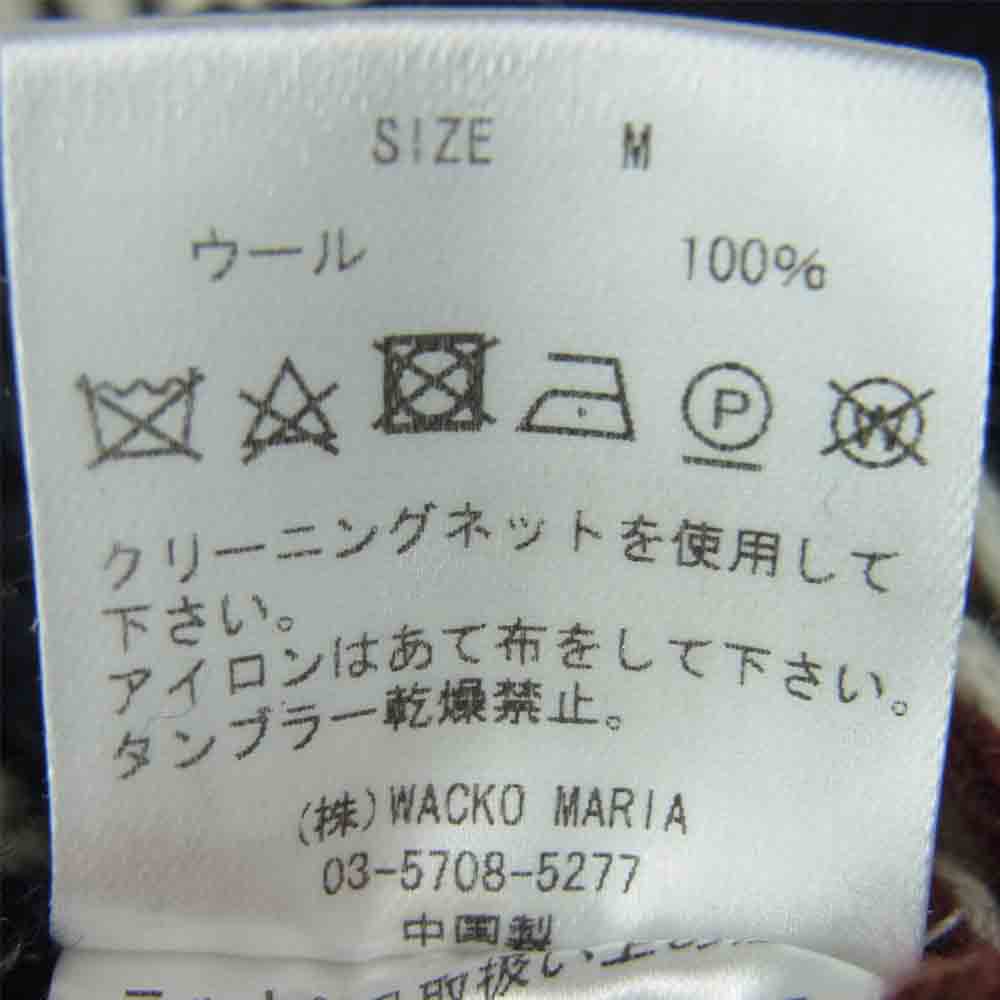 WACKO MARIA ワコマリア 17FW-WHK-KN08 NORDICK SWEATER ノルディック セーター ニット ブラック系 M【中古】