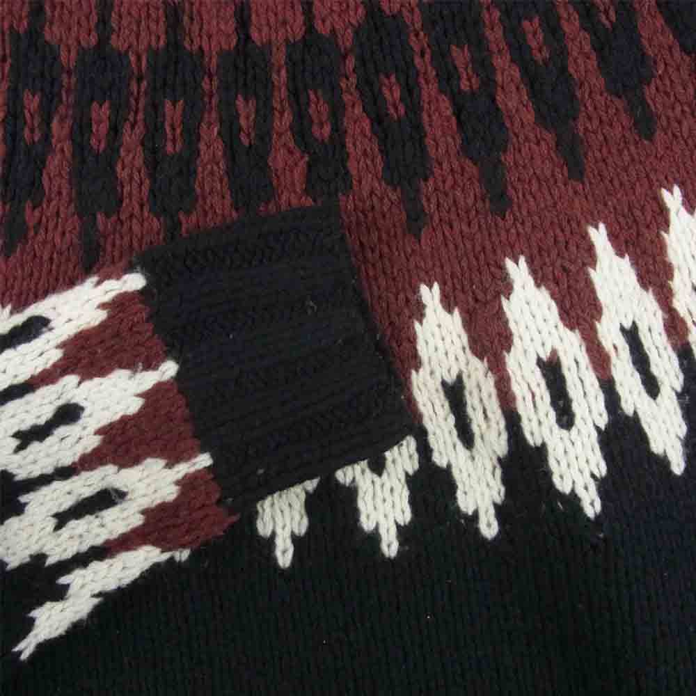 WACKO MARIA ワコマリア 17FW-WHK-KN08 NORDICK SWEATER ノルディック セーター ニット ブラック系 M【中古】