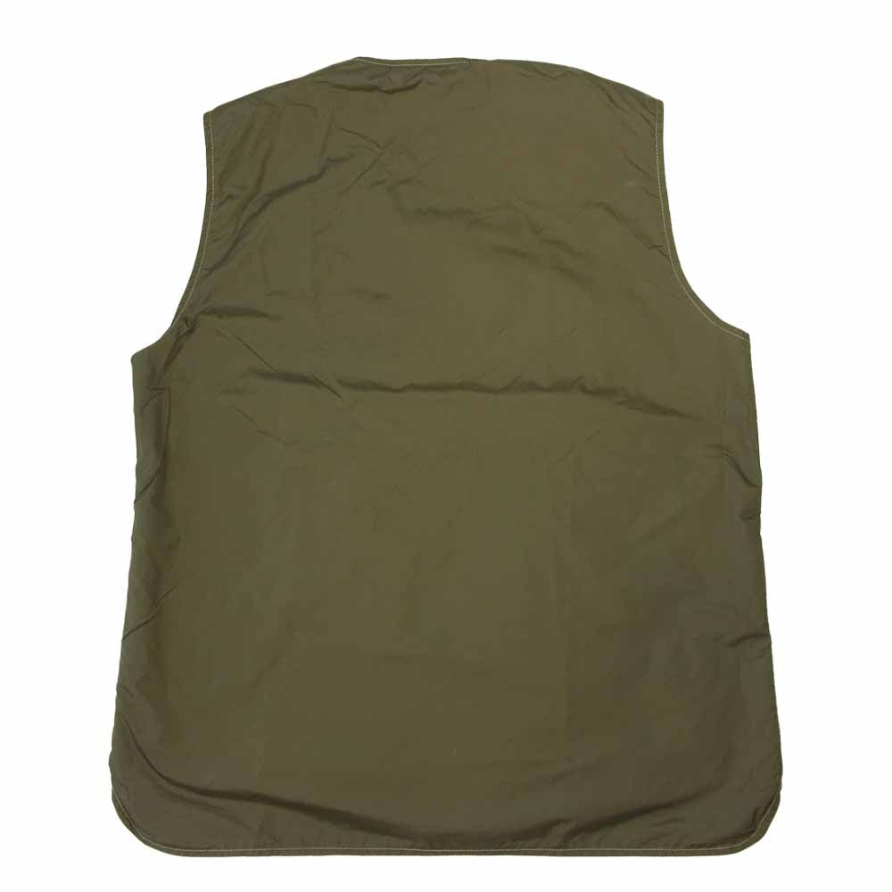 SASAFRAS ササフラス  Crazy Gardener Vest　クレイジー ガーデナー ベスト リバーシブル カーキ系 XL【美品】【中古】
