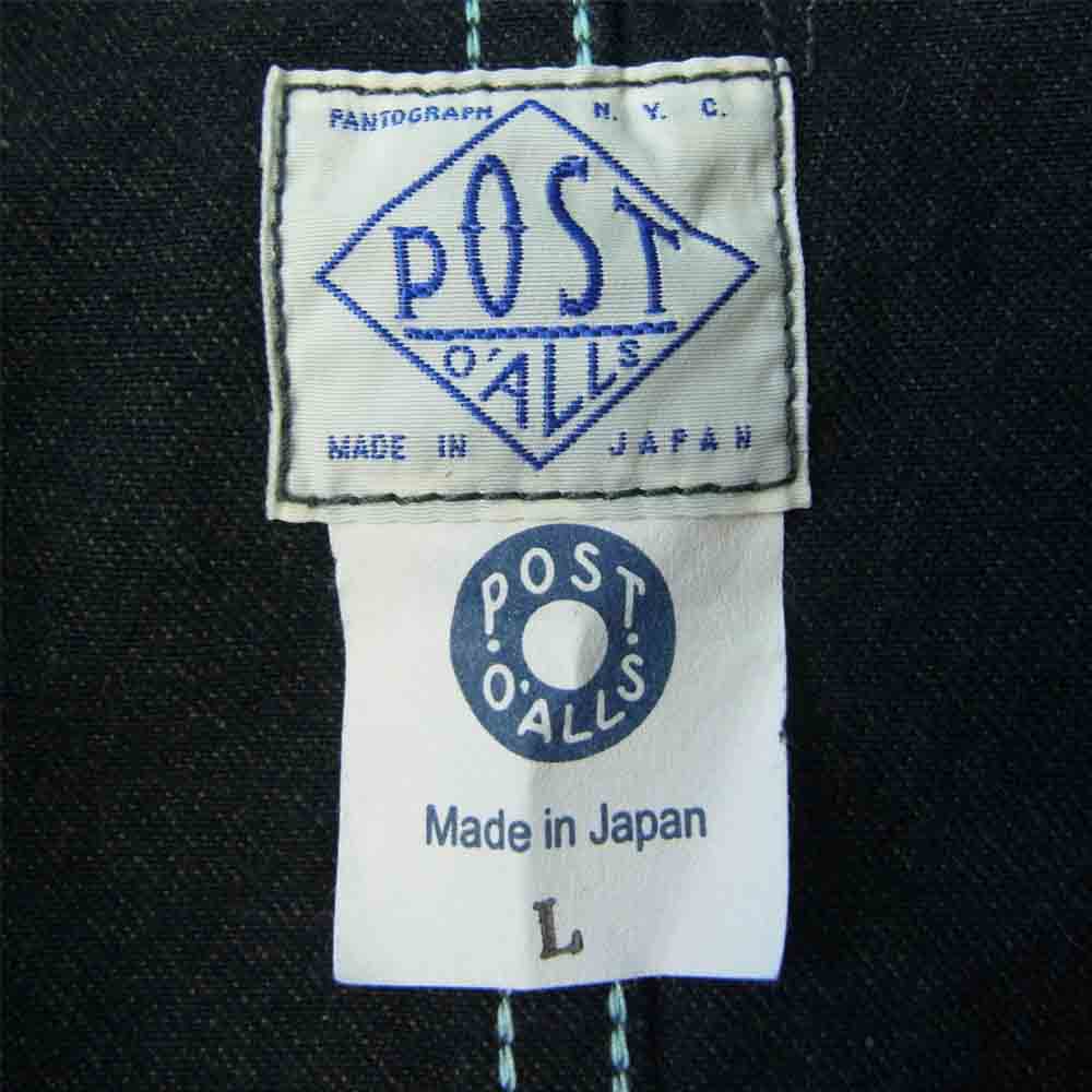 POST OVERALLS ポストオーバーオールズ 2126R-CC POST 41-R COTTON COVERT JACKET カバーオール ジャケット ネイビー系 L【中古】