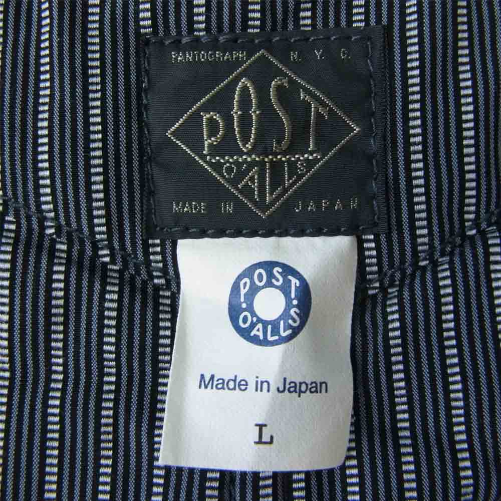POST OVERALLS ポストオーバーオールズ ROYAL TRAVELER VEST ロイヤル トラベラー 中綿 ベスト ブラック系 L【中古】