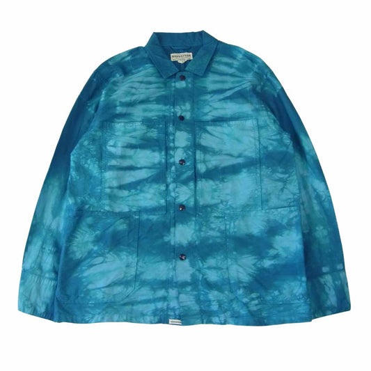 SASAFRAS ササフラス Transplant Jacket トランス プラント かご染め カバーオール ジャケット ブルー系 XL【中古】