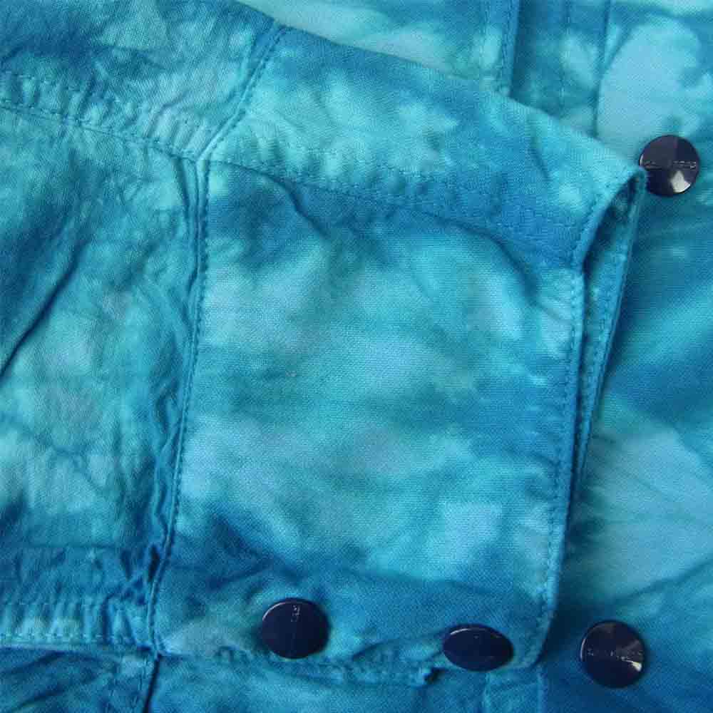 SASAFRAS ササフラス Transplant Jacket トランス プラント かご染め カバーオール ジャケット ブルー系 XL【中古】