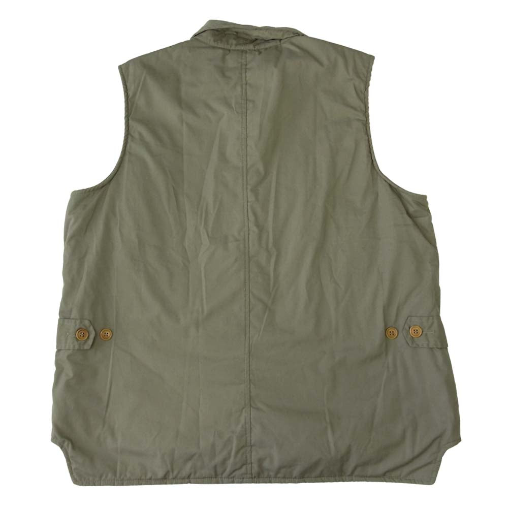 POST OVERALLS ポストオーバーオールズ E-Z CRUZ VEST イージー クルーズ ベスト 中綿ベスト カーキ系 XL【中古】