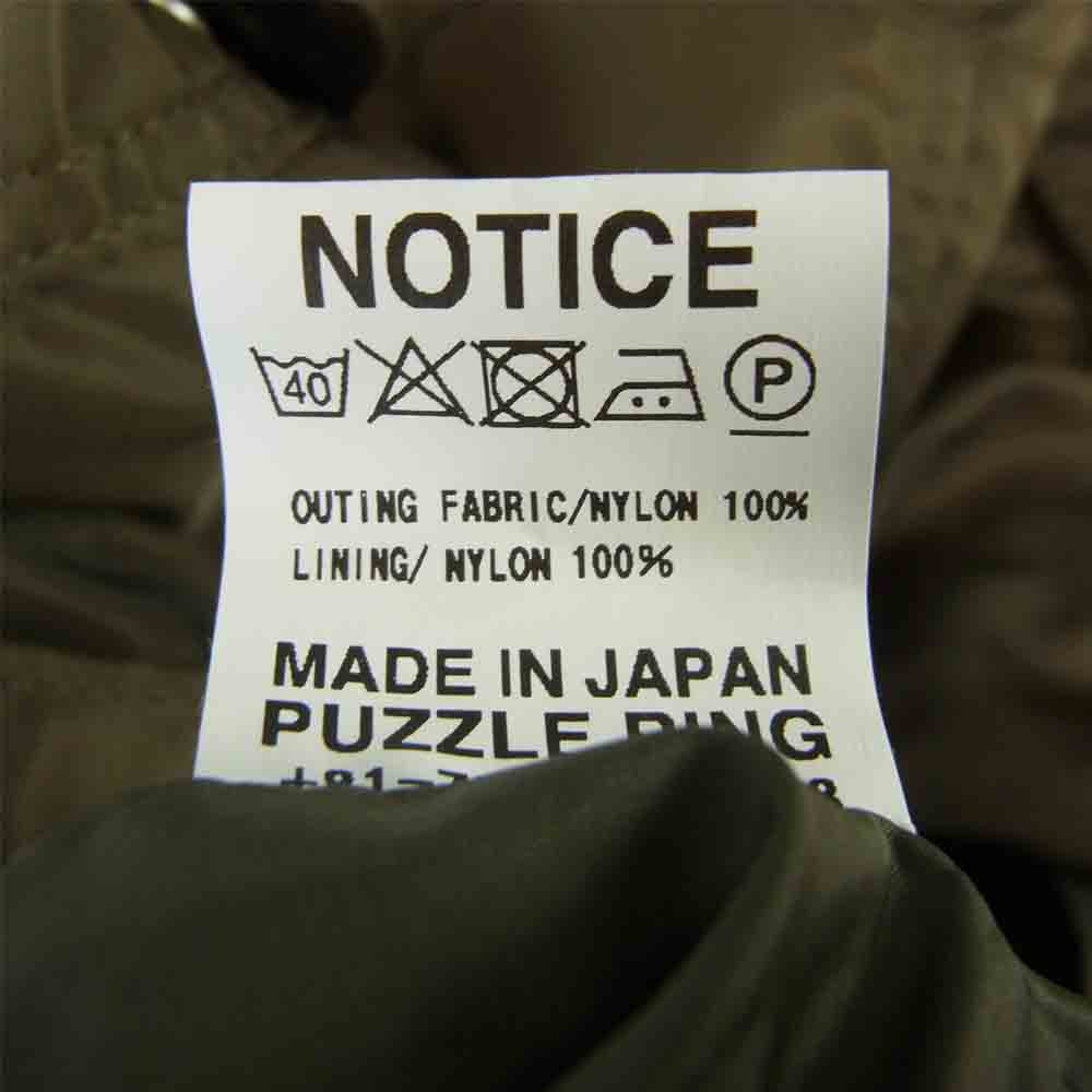 SASAFRAS ササフラス FALL LEAF COAT NYRON TWILL フォール リーフ コート ナイロン ツイル カーキ系 XL【美品】【中古】