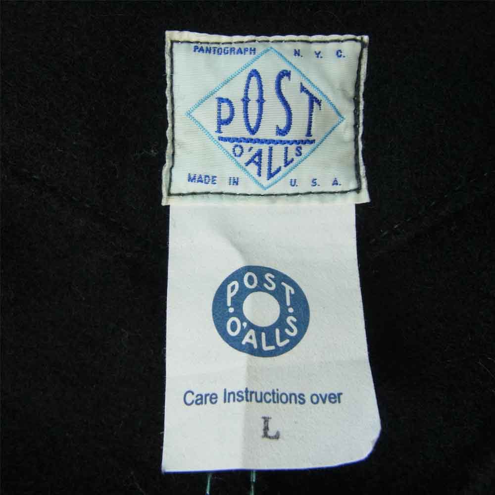 POST OVERALLS ポストオーバーオールズ SUPER DV ノーカラー ジャケット ネイビー系 L【中古】