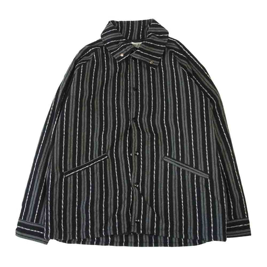 SASAFRAS ササフラス Northerly Tube Breaker Blanket Stripe Jacketノーザリー チューブ ブレーカー ブランケット ジャケット ブラック系 XL【美品】【中古】