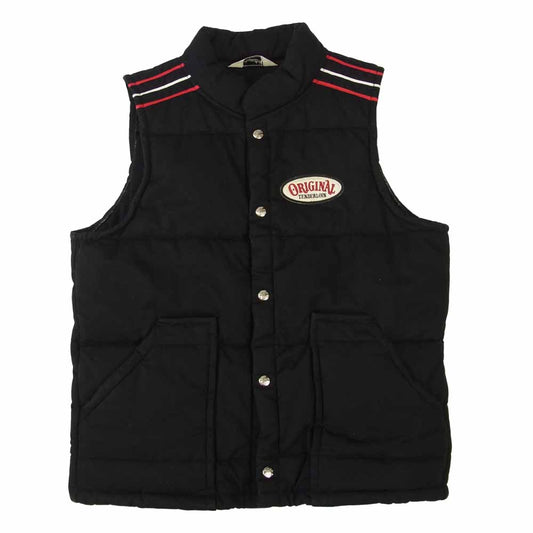 TENDERLOIN テンダーロイン T-NRA VEST コットン ロゴワッペン 中綿 ベスト ブラック系 S【中古】