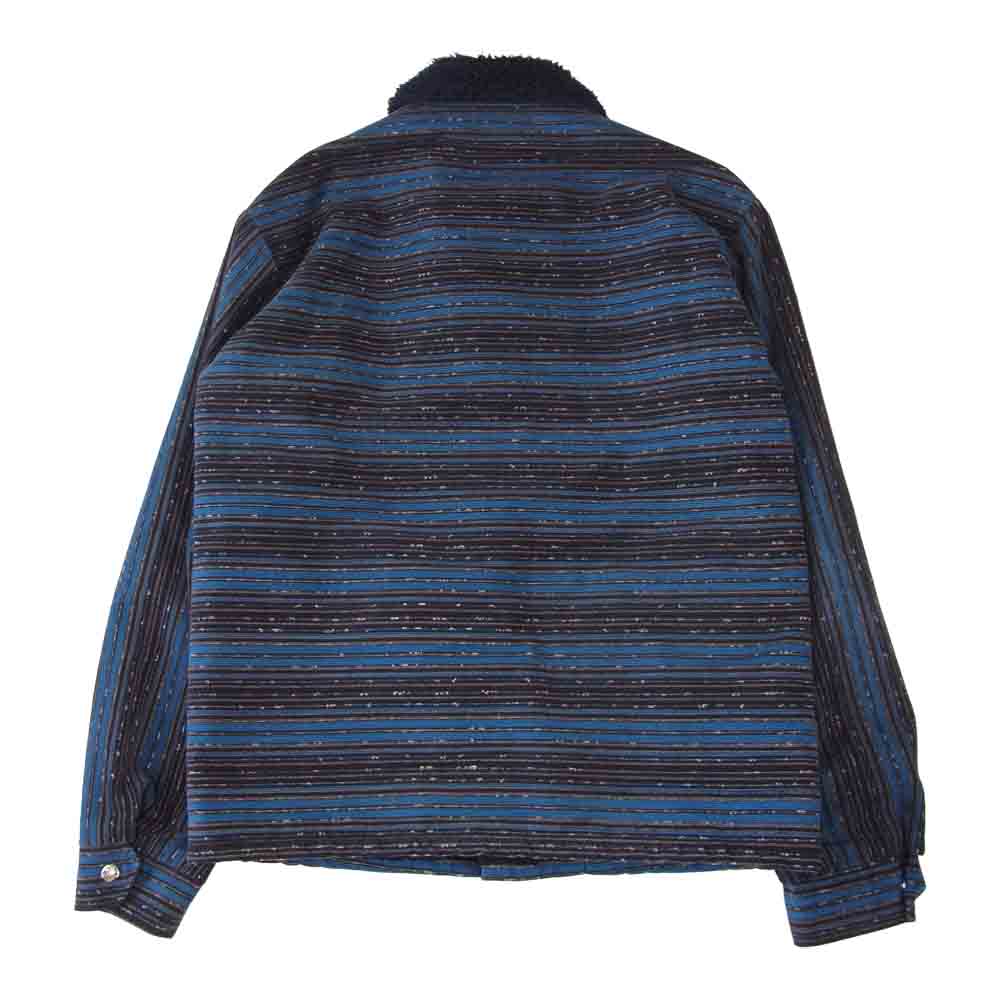 TENDERLOIN テンダーロイン T-CORDUROY BORDER JKT コーデュロイ ボーダー ボア ジャケット ネイビー系 M【中古】