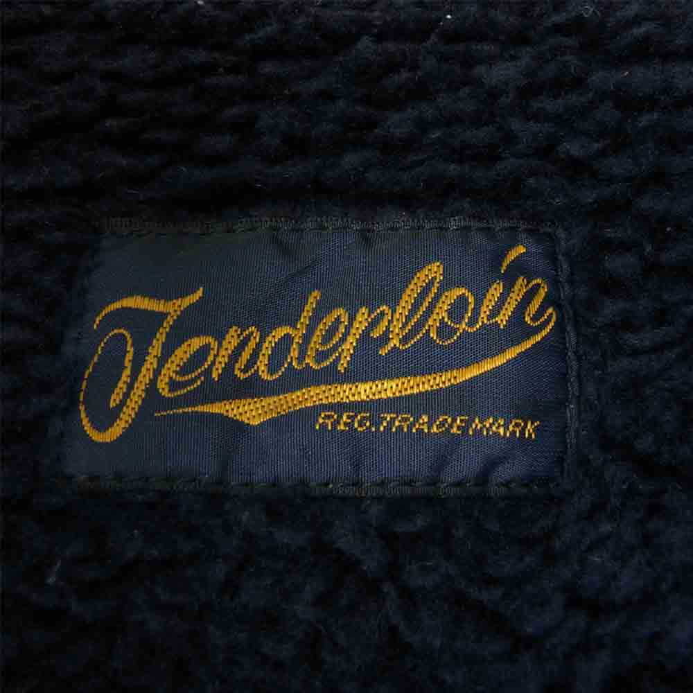 TENDERLOIN テンダーロイン T-CORDUROY BORDER JKT コーデュロイ ボーダー ボア ジャケット ネイビー系 M【中古】