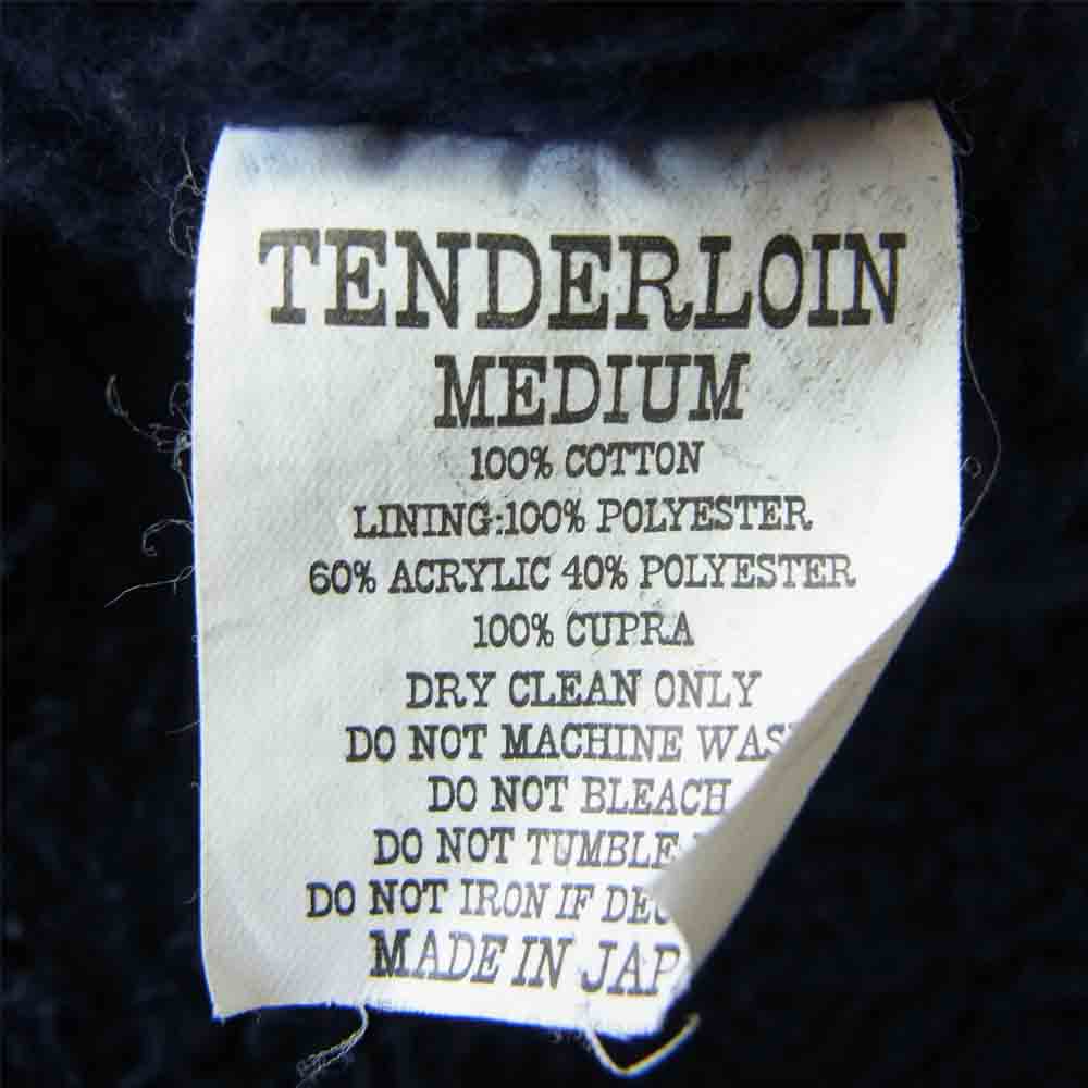 TENDERLOIN テンダーロイン T-CORDUROY BORDER JKT コーデュロイ ボーダー ボア ジャケット ネイビー系 M【中古】